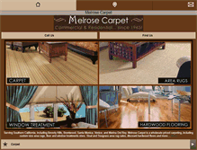 Tablet Screenshot of melrosecarpet.com